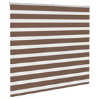 Vidaxl zebra rolgordijn 165x150 cm stofbreedte 160,9cm polyester bruin