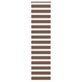 Vidaxl zebra rolgordijn 65x200 cm stofbreedte 60,9 cm polyester bruin