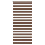 Vidaxl zebra rolgordijn 95x200 cm stofbreedte 90,9 cm polyester bruin