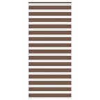 Vidaxl zebra rolgordijn 100x200 cm stofbreedte 95,9 cm polyester bruin