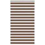 Vidaxl zebra rolgordijn 120x200 cm stofbreedte 115,9cm polyester bruin
