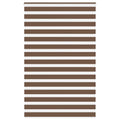 Vidaxl zebra rolgordijn 140x200 cm stofbreedte 135,9cm polyester bruin