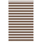 Vidaxl zebra rolgordijn 140x200 cm stofbreedte 135,9cm polyester bruin