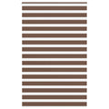 Vidaxl zebra rolgordijn 150x200 cm stofbreedte 145,9cm polyester bruin