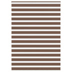 Vidaxl zebra rolgordijn 155x200 cm stofbreedte 150,9cm polyester bruin