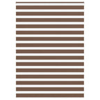 Vidaxl zebra rolgordijn 160x200 cm stofbreedte 155,9cm polyester bruin