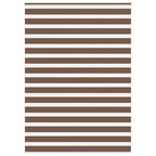 Vidaxl zebra rolgordijn 165x200 cm stofbreedte 160,9cm polyester bruin