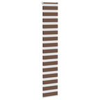 Vidaxl zebra rolgordijn 50x230 cm stofbreedte 45,9cm polyester bruin