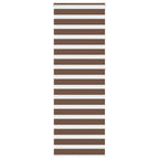 Vidaxl zebra rolgordijn 75x230 cm stofbreedte 70,9 cm polyester bruin