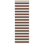 Vidaxl zebra rolgordijn 85x230 cm stofbreedte 80,9 cm polyester bruin