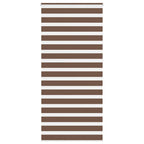 Vidaxl zebra rolgordijn 95x230 cm stofbreedte 90,9 cm polyester bruin