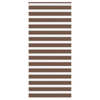 Vidaxl zebra rolgordijn 100x230 cm stofbreedte 95,9 cm polyester bruin