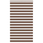 Vidaxl zebra rolgordijn 120x230 cm stofbreedte 115,9cm polyester bruin