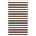 Vidaxl zebra rolgordijn 125x230 cm stofbreedte 120,9cm polyester bruin