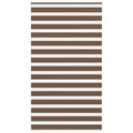 Vidaxl zebra rolgordijn 130x230 cm stofbreedte 125,9cm polyester bruin