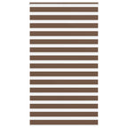Vidaxl zebra rolgordijn 130x230 cm stofbreedte 125,9cm polyester bruin