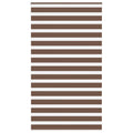 Vidaxl zebra rolgordijn 135x230 cm stofbreedte 130,9cm polyester bruin