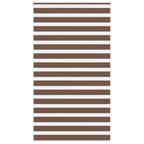 Vidaxl zebra rolgordijn 135x230 cm stofbreedte 130,9cm polyester bruin