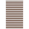 Vidaxl zebra rolgordijn 140x230 cm stofbreedte 135,9cm polyester bruin