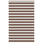 Vidaxl zebra rolgordijn 140x230 cm stofbreedte 135,9cm polyester bruin