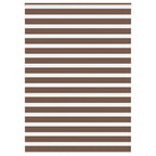 Vidaxl zebra rolgordijn 160x230 cm stofbreedte 155,9cm polyester bruin