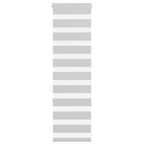 Vidaxl zebra rolgordijn 40x100 cm stofbreedte 35,9 cm lichtgrijs