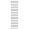 Vidaxl zebra rolgordijn 45x100 cm stofbreedte 40,9 cm lichtgrijs