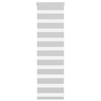 Vidaxl zebra rolgordijn 45x100 cm stofbreedte 40,9 cm lichtgrijs