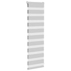 Vidaxl zebra rolgordijn 45x100 cm stofbreedte 40,9 cm lichtgrijs