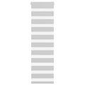 Vidaxl zebra rolgordijn 50x100 cm stofbreedte 45,9cm lichtgrijs
