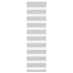 Vidaxl zebra rolgordijn 50x100 cm stofbreedte 45,9cm lichtgrijs