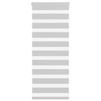 Vidaxl zebra rolgordijn 55x100 cm stofbreedte 50,9 cm lichtgrijs