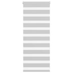 Vidaxl zebra rolgordijn 60x100 cm stofbreedte 55,9 cm lichtgrijs