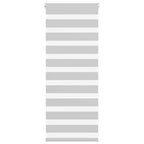 Vidaxl zebra rolgordijn 65x100 cm stofbreedte 60,9 cm lichtgrijs