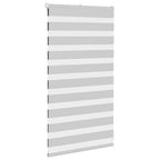 Vidaxl zebra rolgordijn 75x100 cm stofbreedte 70,9 cm lichtgrijs