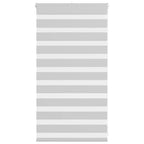Vidaxl zebra rolgordijn 80x100 cm stofbreedte 75,9 cm lichtgrijs