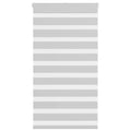 Vidaxl zebra rolgordijn 85x100 cm stofbreedte 80,9 cm lichtgrijs