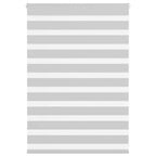 Vidaxl zebra rolgordijn 95x100 cm stofbreedte 90,9 cm lichtgrijs