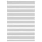 Vidaxl zebra rolgordijn 110x100 cm stofbreedte 105,9 cm lichtgrijs