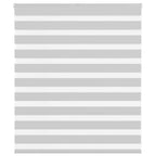 Vidaxl zebra rolgordijn 120x100 cm stofbreedte 115,9 cm lichtgrijs
