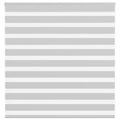 Vidaxl zebra rolgordijn 145x100 cm stofbreedte 140,9 cm lichtgrijs