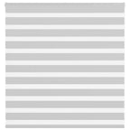 Vidaxl zebra rolgordijn 145x100 cm stofbreedte 140,9 cm lichtgrijs