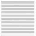 Vidaxl zebra rolgordijn 150x100 cm stofbreedte 145,9 cm lichtgrijs