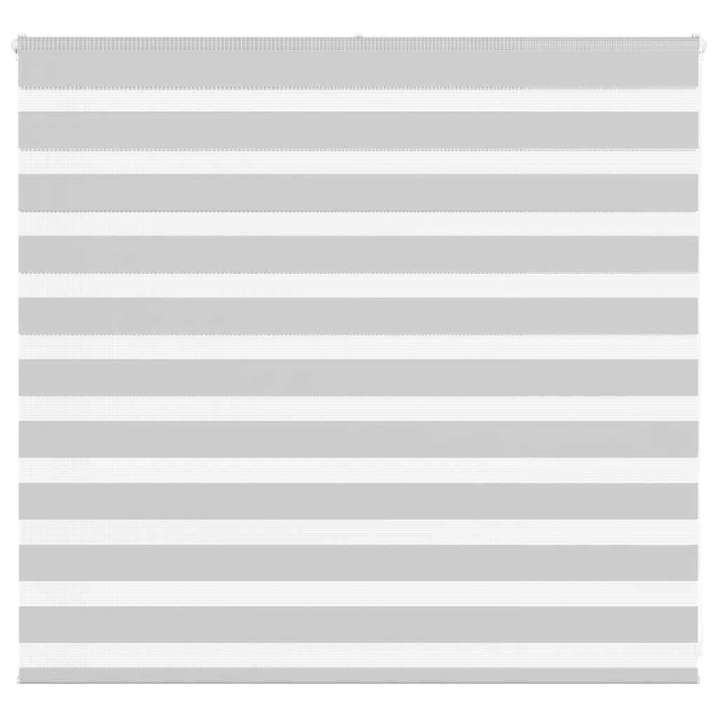Vidaxl zebra rolgordijn 160x100 cm stofbreedte 155,9 cm lichtgrijs