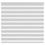 Vidaxl zebra rolgordijn 165x100 cm stofbreedte 160,9 cm lichtgrijs