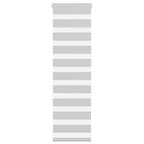 Vidaxl zebra rolgordijn 45x150 cm stofbreedte 40,9 cm lichtgrijs