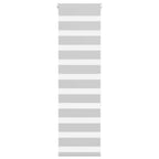 Vidaxl zebra rolgordijn 50x150 cm stofbreedte 45,9cm lichtgrijs