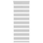 Vidaxl zebra rolgordijn 55x150 cm stofbreedte 50,9 cm lichtgrijs