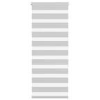 Vidaxl zebra rolgordijn 60x150 cm stofbreedte 55,9 cm lichtgrijs
