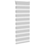 Vidaxl zebra rolgordijn 60x150 cm stofbreedte 55,9 cm lichtgrijs